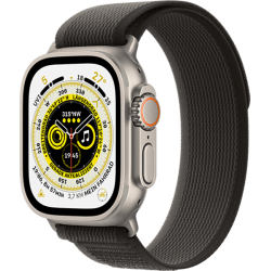 Apple Watch Ultra 49mm Trail Loop Schwarz/Grau