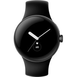Google Pixel Watch Matte Black mit Armband Obsidian