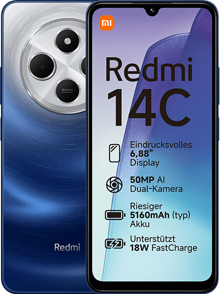 Xiaomi Redmi 14C Starry Blue + Xiaomi Redmi Buds 6 Active Black