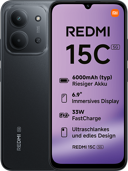 Xiaomi Redmi 15C 5G 128GB Midnight Black