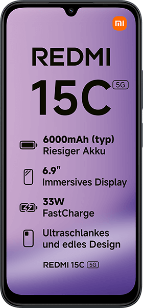Xiaomi Redmi 15C 5G 128GB Midnight Black