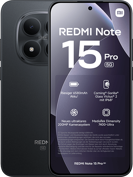 Xiaomi REDMI Note 15 Pro 5G 256GB Black