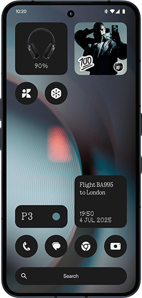 Nothing Phone (3) Schwarz + Nothing CMF Headphone Pro Dark Grey
