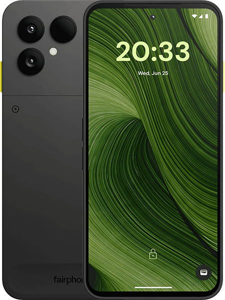 Fairphone 6 256GB Horizon Black + Fairphone Fairbuds Schwarz